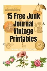 Free Junk JOurnal Vintage Printables