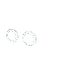 two circles on a white background