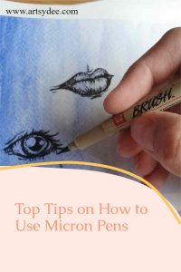 How to use micron pens pinterest pin