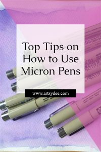 How to use micron pens