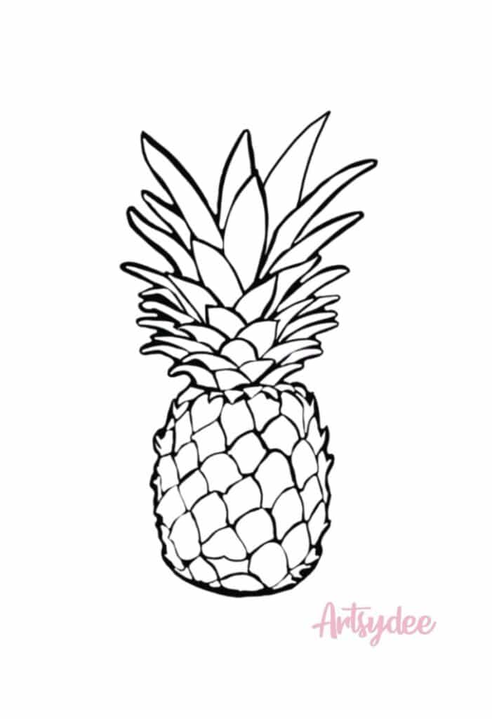 Looking For A Pineapple Stencil Template 5 FREE Fruity Pineapple 