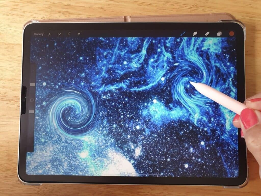 digital galaxy painting
