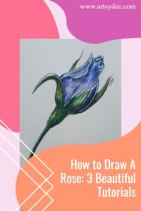 Rosebud Drawing Step by Step