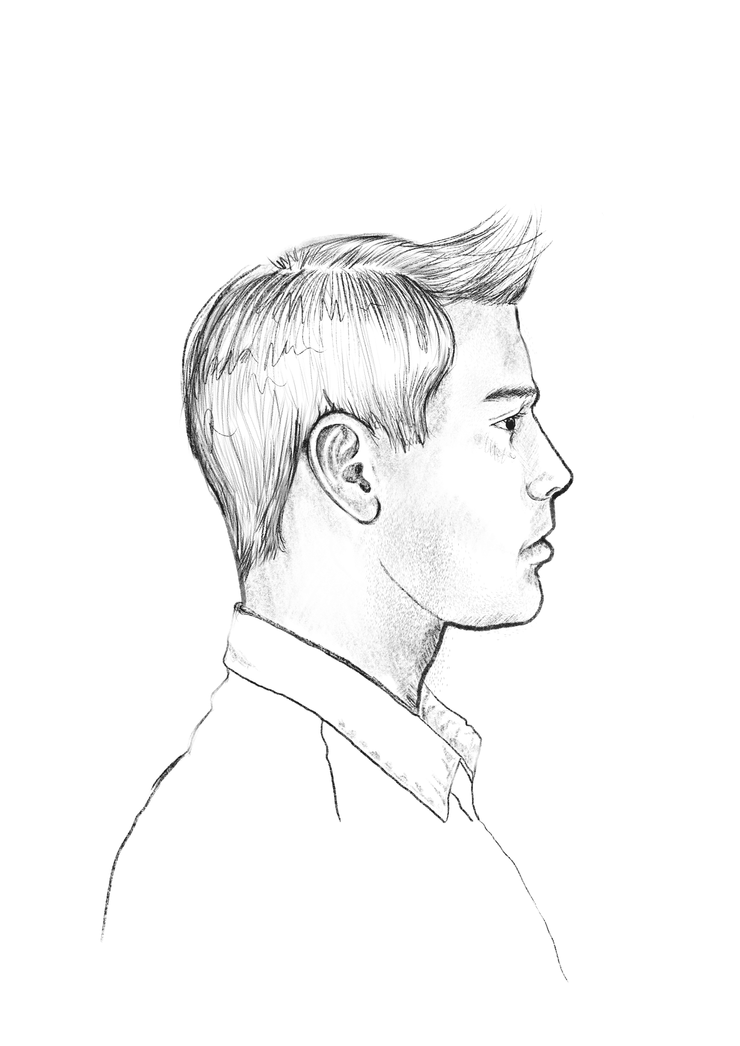 How to Draw Side View Face Seaman Paince