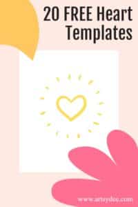 20 Free Heart Template Printables Pin