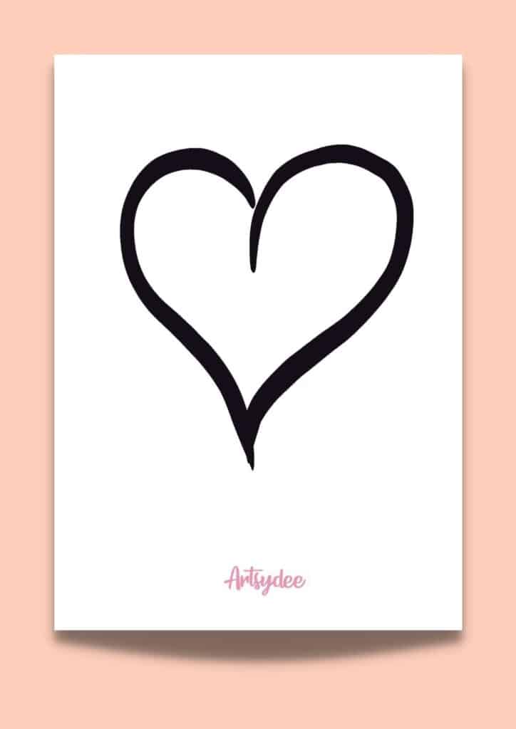cartoon heart template