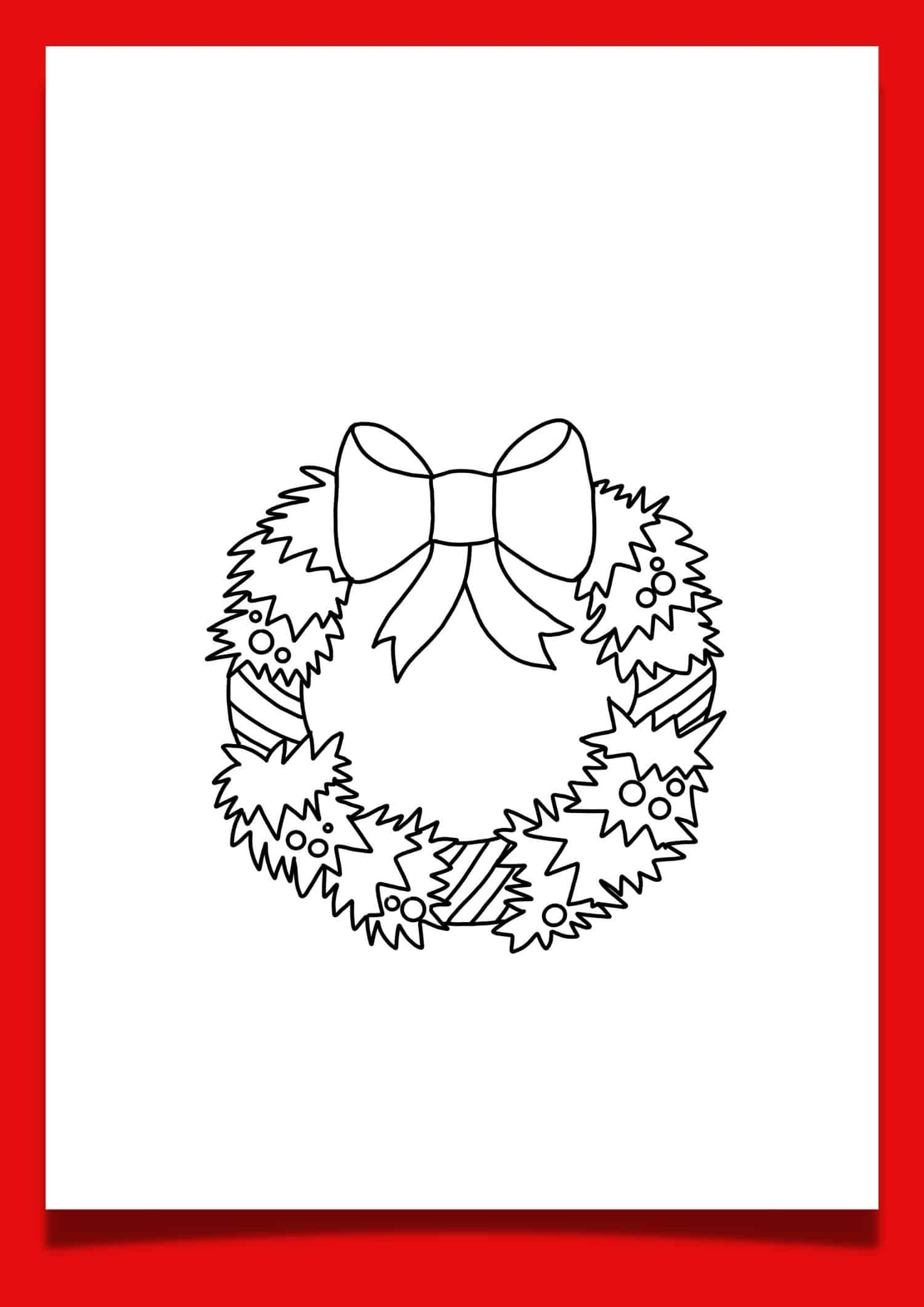 Christmas Wreath Template 6 FREE Printables To Get You Feeling Festive