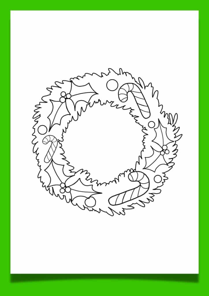 christmas wreath template