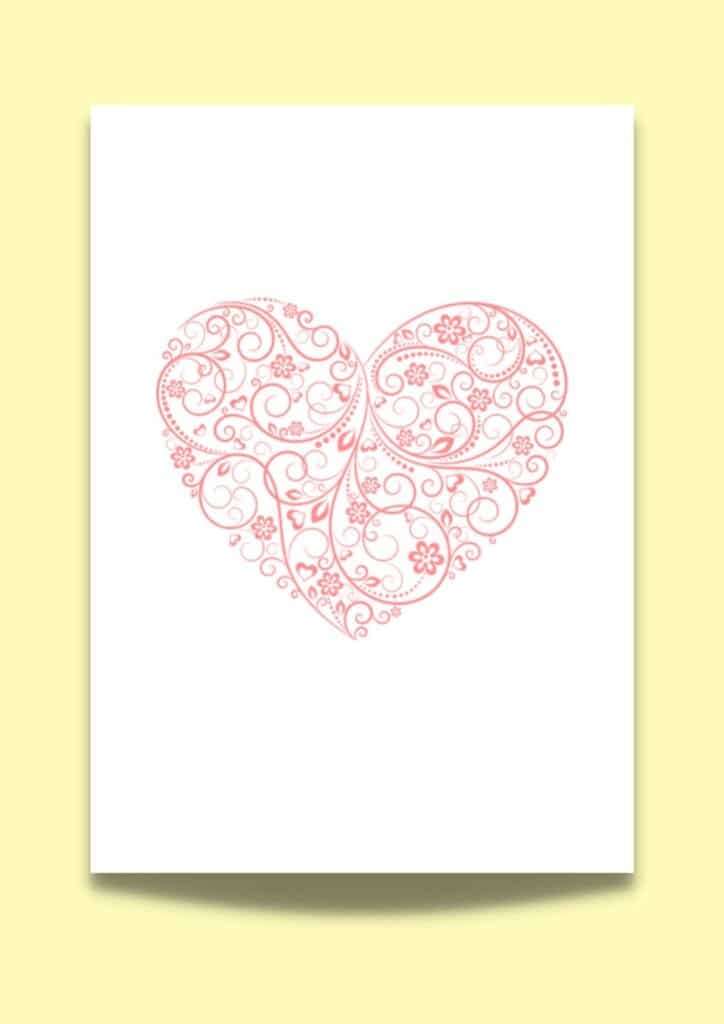 flower heart template 2