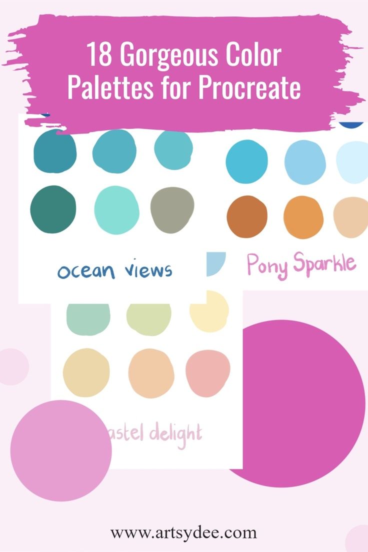 18 Free Color Palettes For Procreate - Artsydee | Drawing, Painting ...