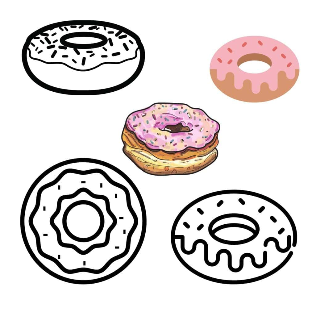 donuts to draw on your hand