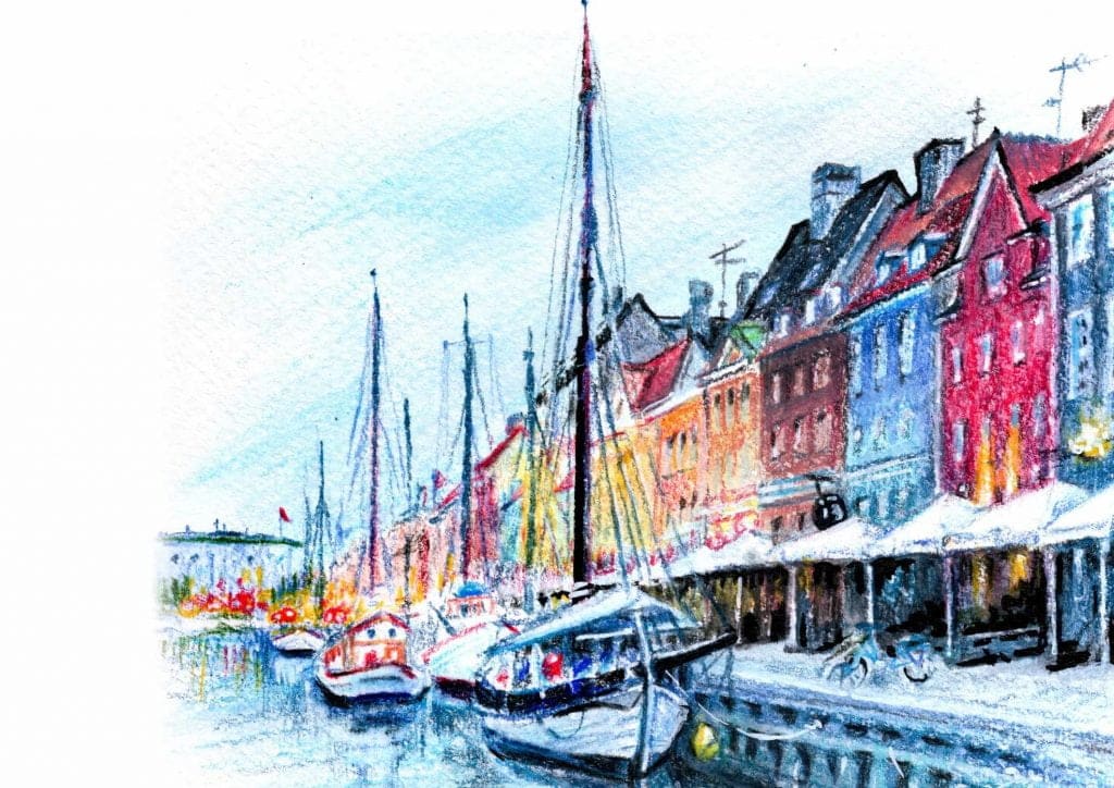 watercolor boat background