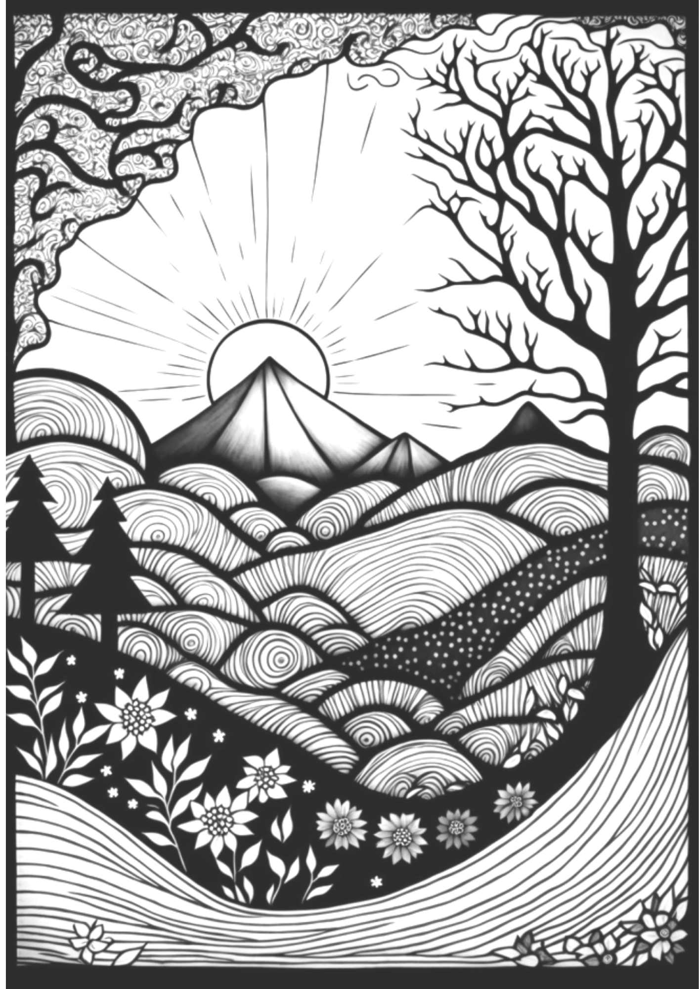 8 Awesome Zentangle Landscape Ideas How You Can Draw Your Own