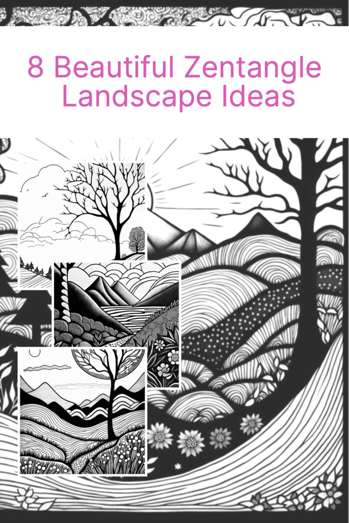 8 Awesome Zentangle Landscape Ideas How You Can Draw Your Own