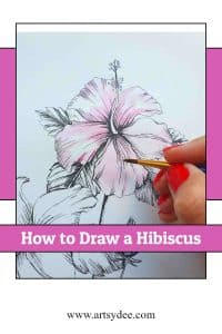 How To Do Your Own Hibiscus Flower Drawing - Artsydee - Drawing 