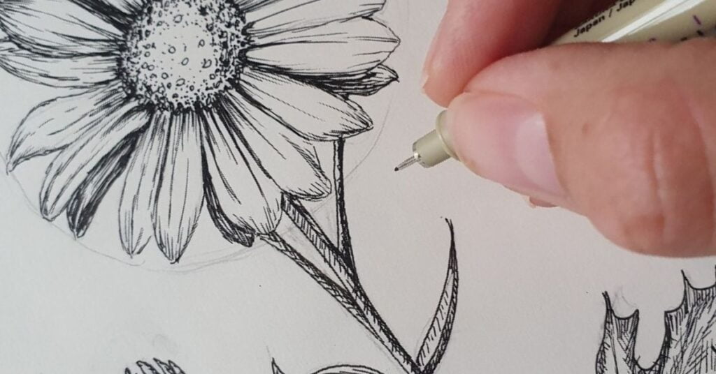 How to do a Daisy Flower Drawing: Step-By-Step - Artsydee - Drawing ...