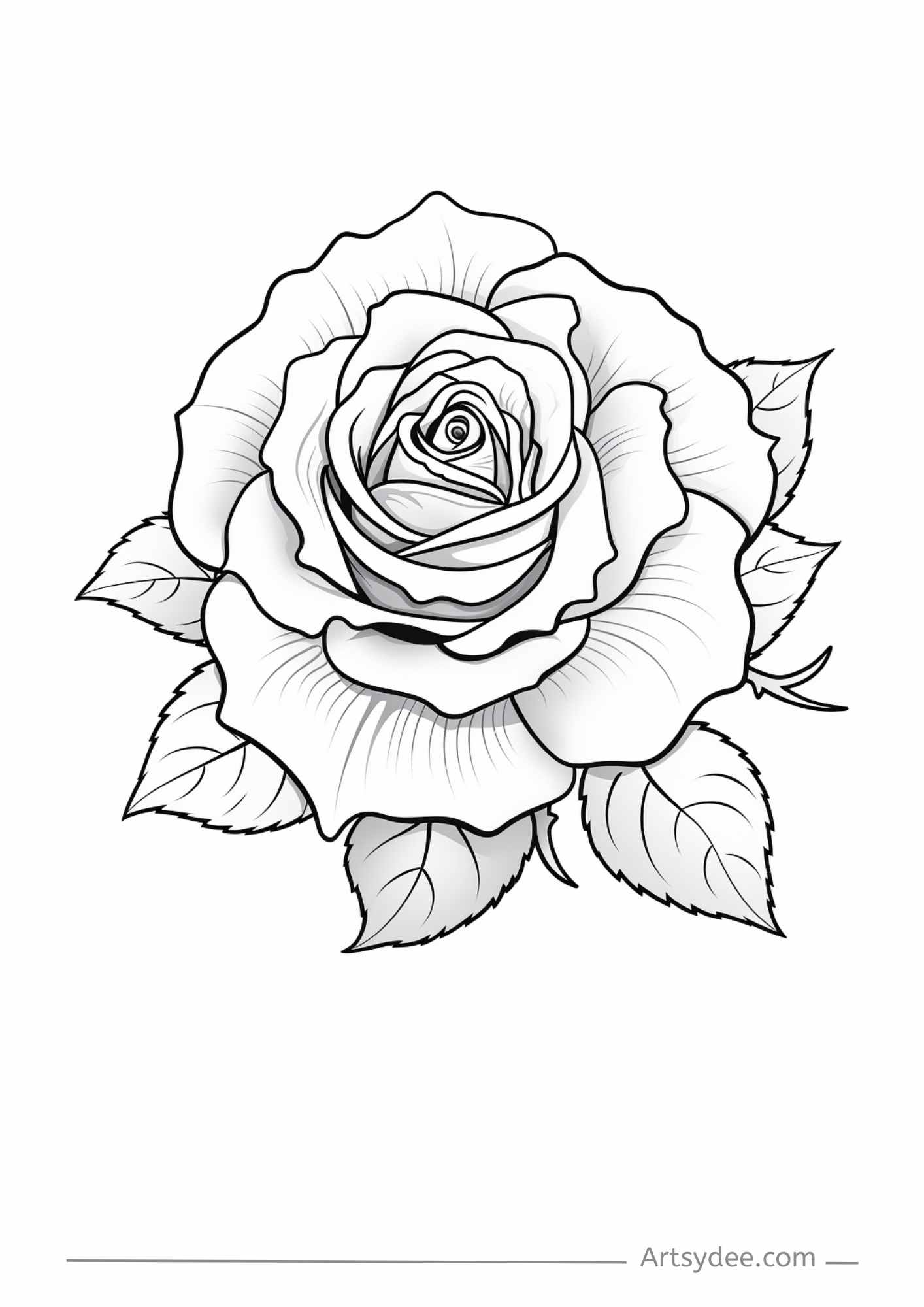 19 Free Rose Printables for Your Creative Arts & Craft Projects ...