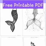 mermaid tail templates pin