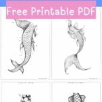 mermaid tail templates pin