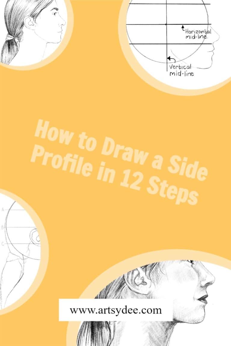 12 Easy Steps To An Accurate Side Profile Drawing - Artsydee - Drawing ...