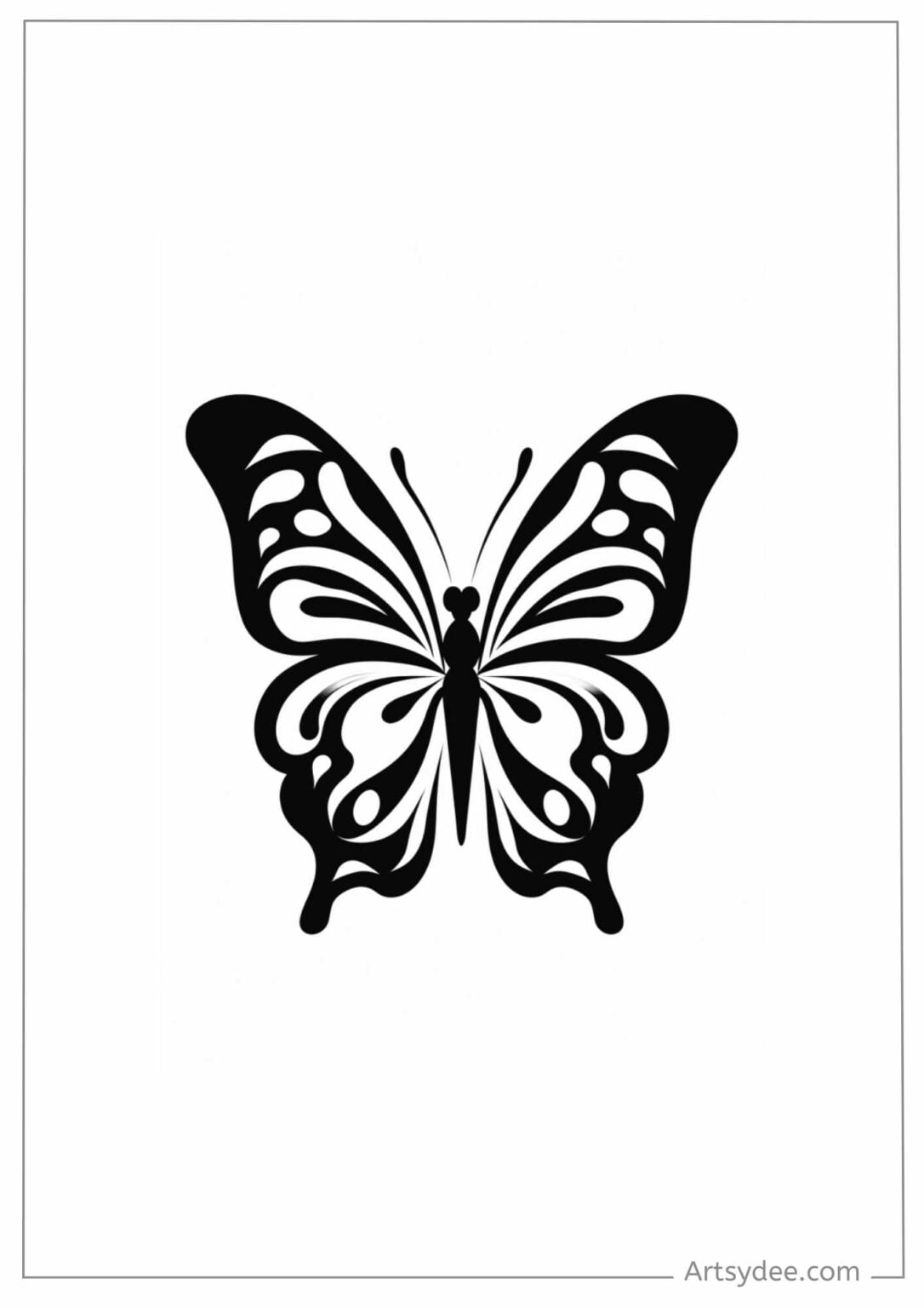 38 FREE Butterfly Stencil Templates: Flutter Into Creativity ...