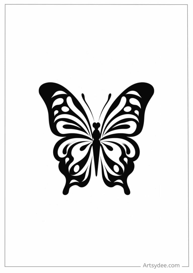 38 FREE Butterfly Stencil Templates: Flutter Into Creativity ...