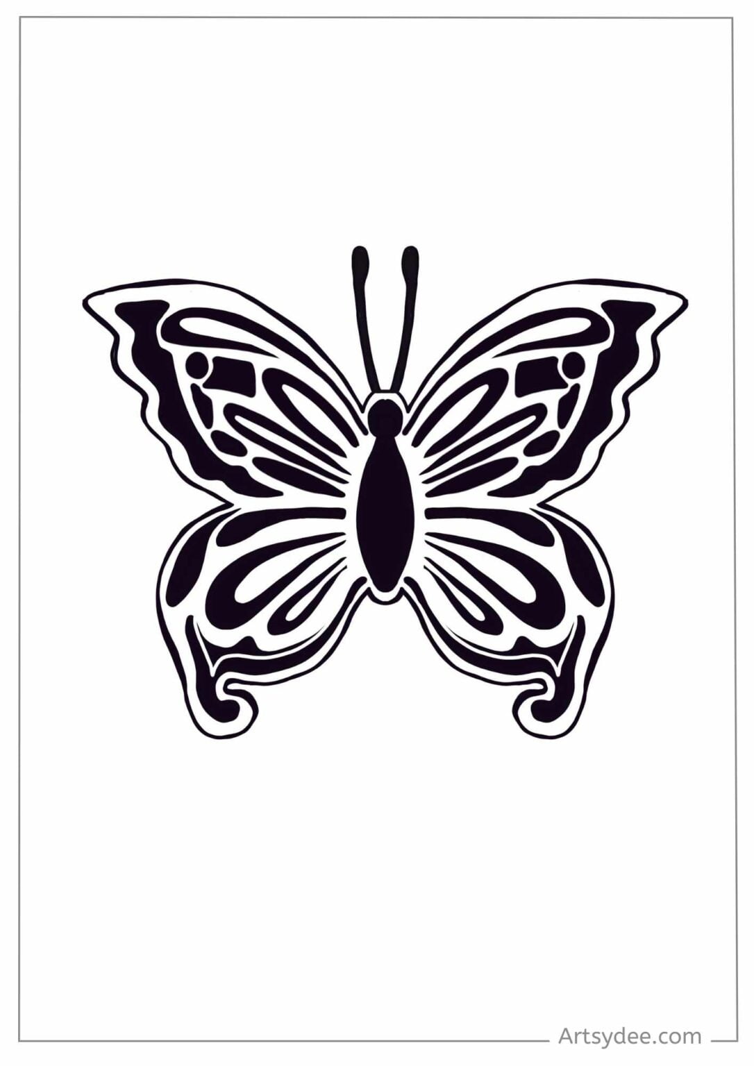 38 FREE Butterfly Stencil Templates: Flutter Into Creativity ...