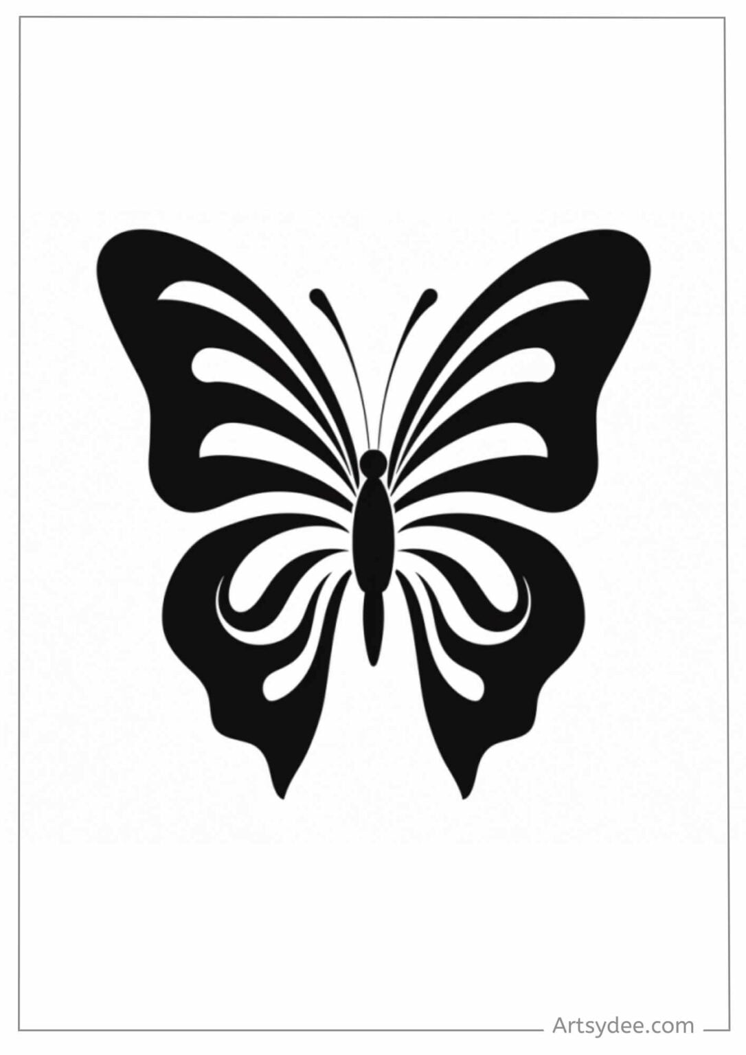 38 FREE Butterfly Stencil Templates: Flutter Into Creativity ...