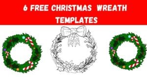 Christmas Wreath Template 6 FREE Printables to Get You Feeling Festive! - Artsydee - Drawing 