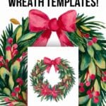 Christmas Wreath Template