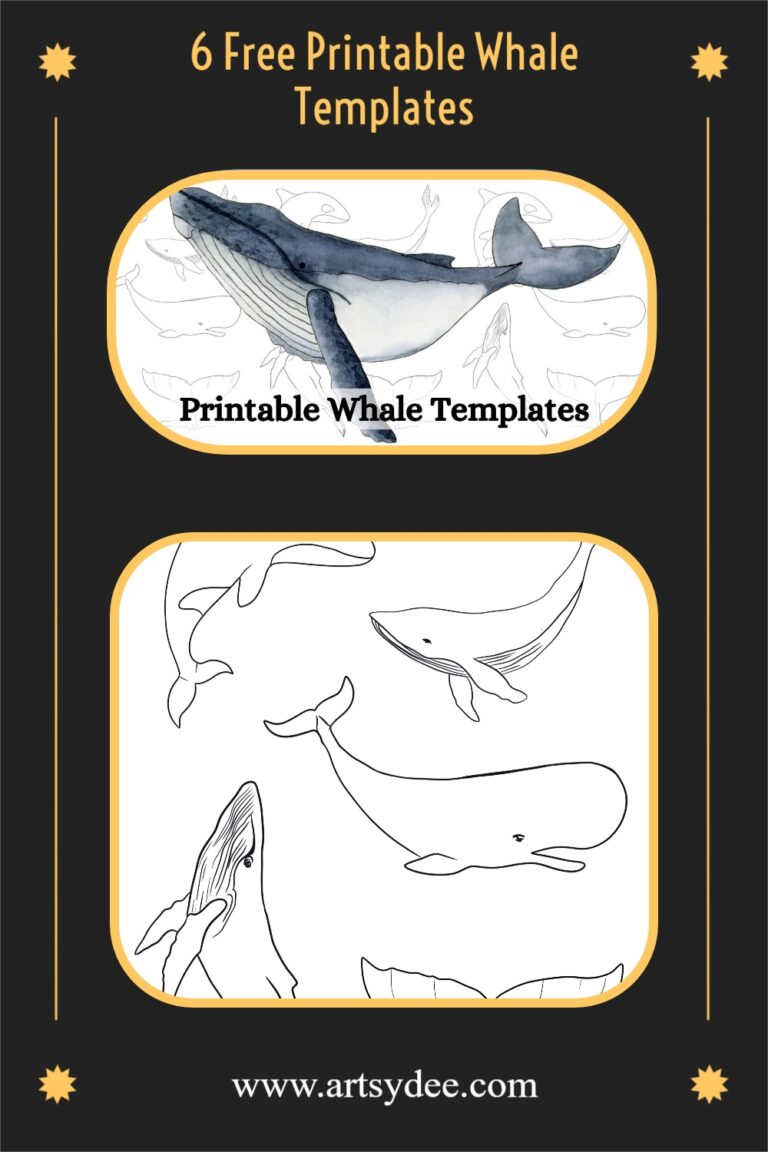 Looking For A Printable Whale Template? 6 FREE Traceable Whales ...