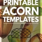 acorn template free printable