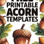 acorn template free printable