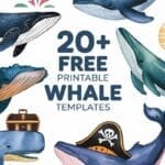 free printable whale templates