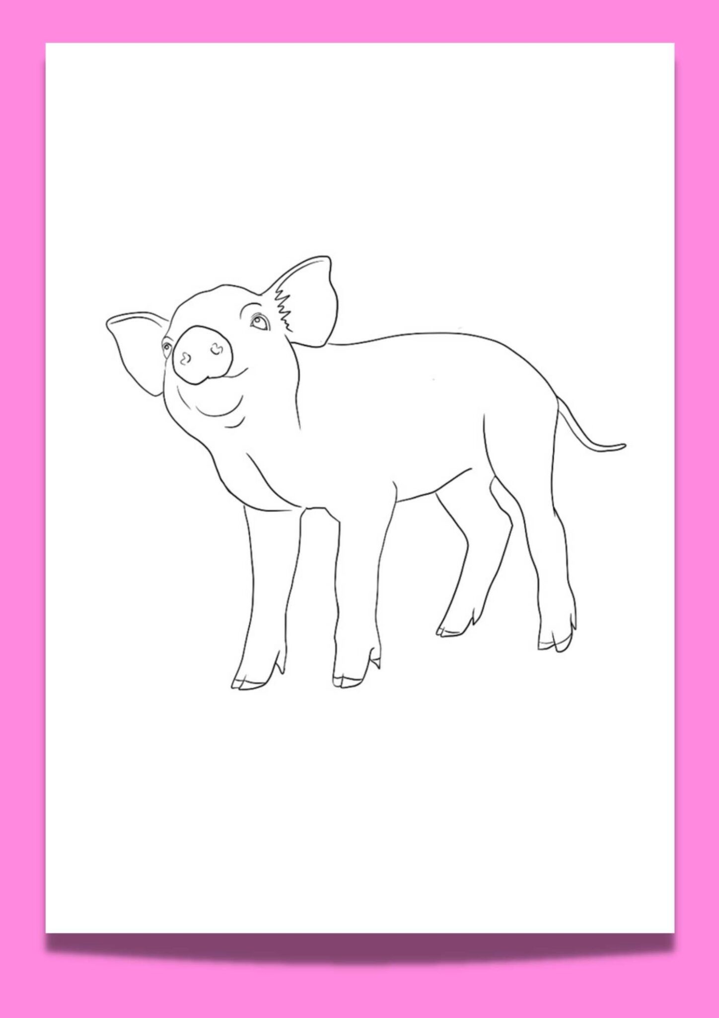 7 FREE Pig Template Printables Artsydee Drawing, Painting, Craft