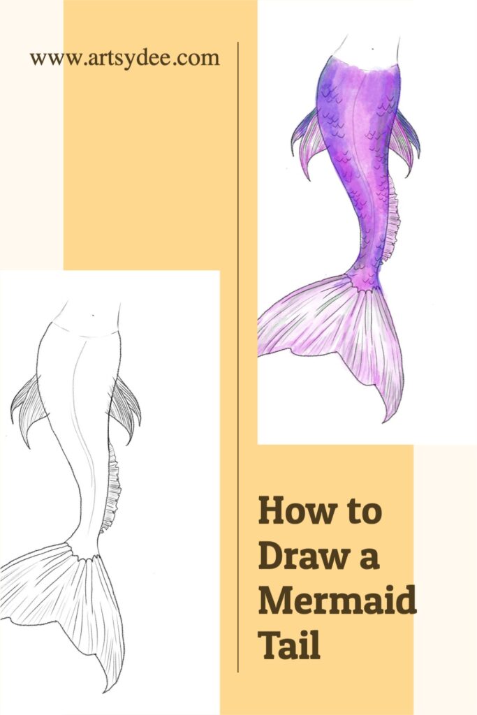 How To Draw A Mermaid Tail Step By Step Easy - Design Talk