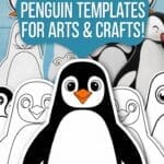 penguin templates for watercolor & coloring