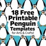 penguin templates for watercolor & coloring