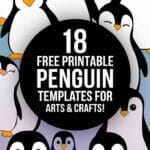 penguin templates for watercolor & coloring