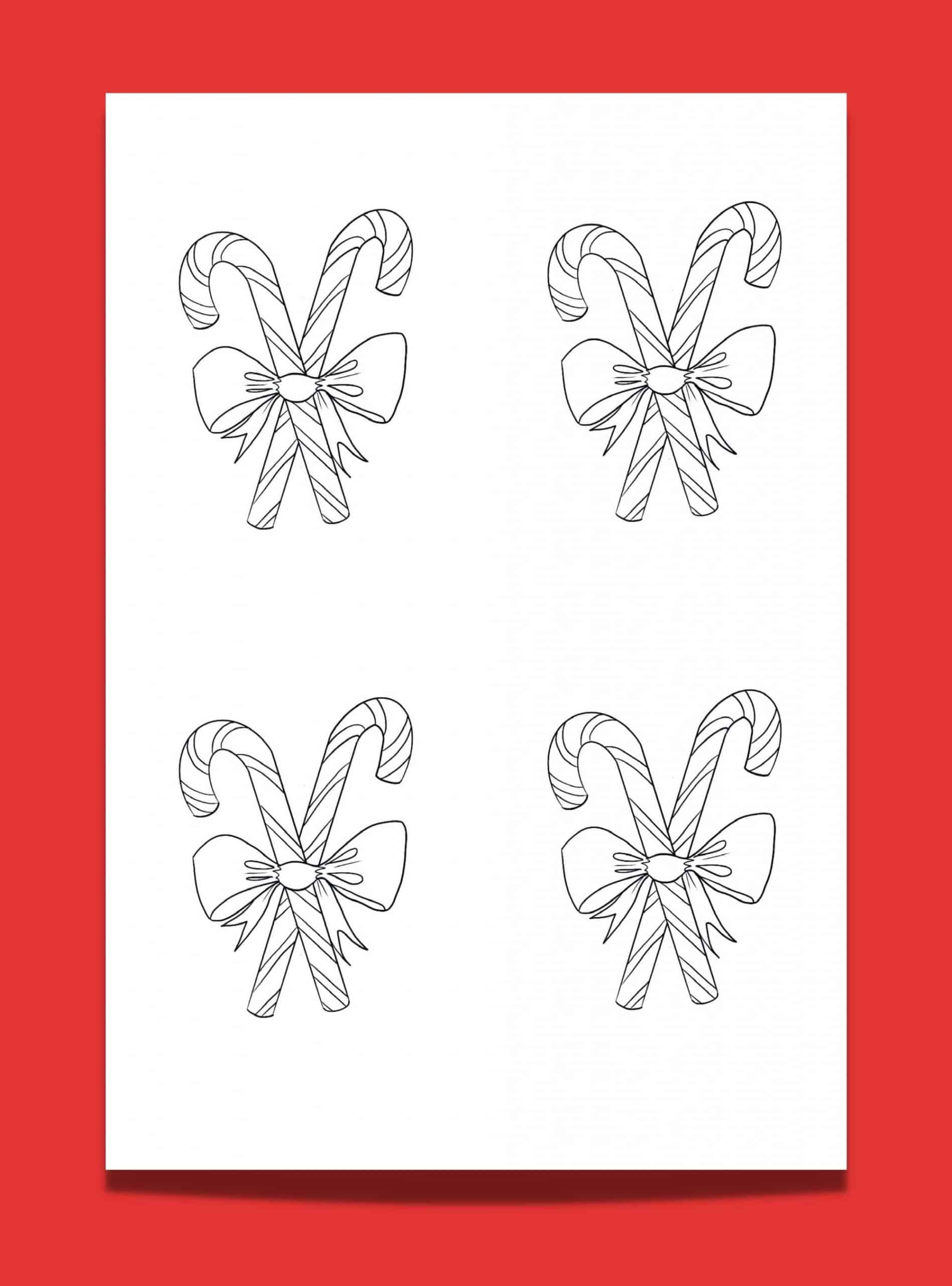 Looking for a Candy Cane Template? 10 x Free & Festive Candy Cane Printables - Artsydee 