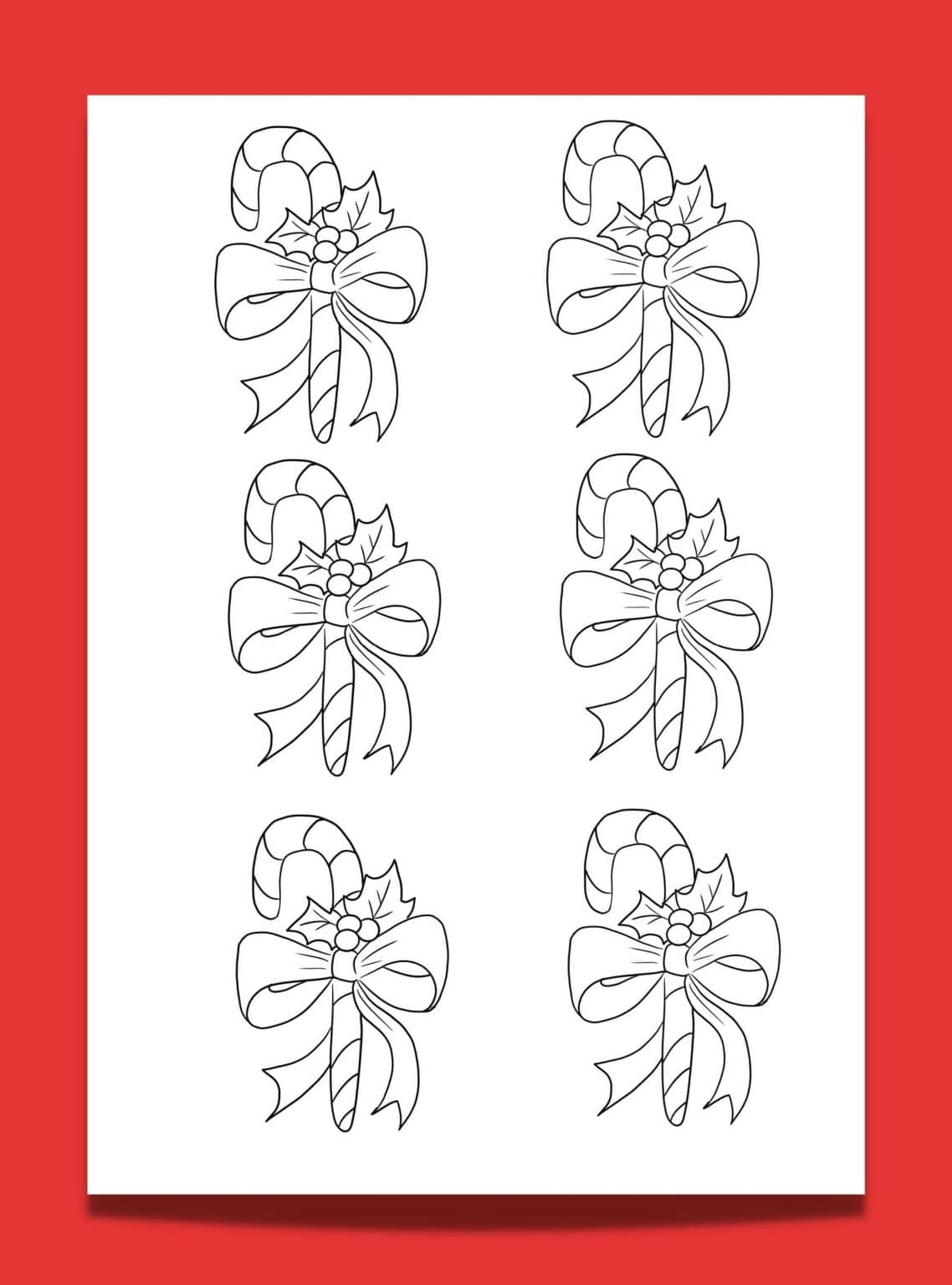 Looking for a Candy Cane Template? 10 x Free & Festive Candy Cane Printables - Artsydee 