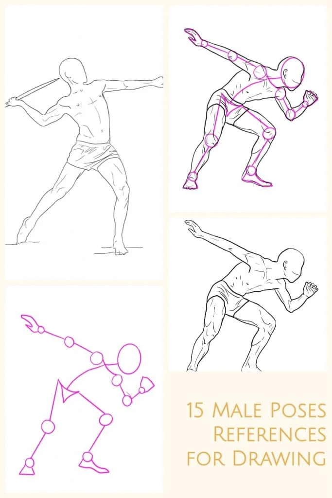 figure-poses-dynamic-poses | Drawings, Art reference, Figure drawing  reference