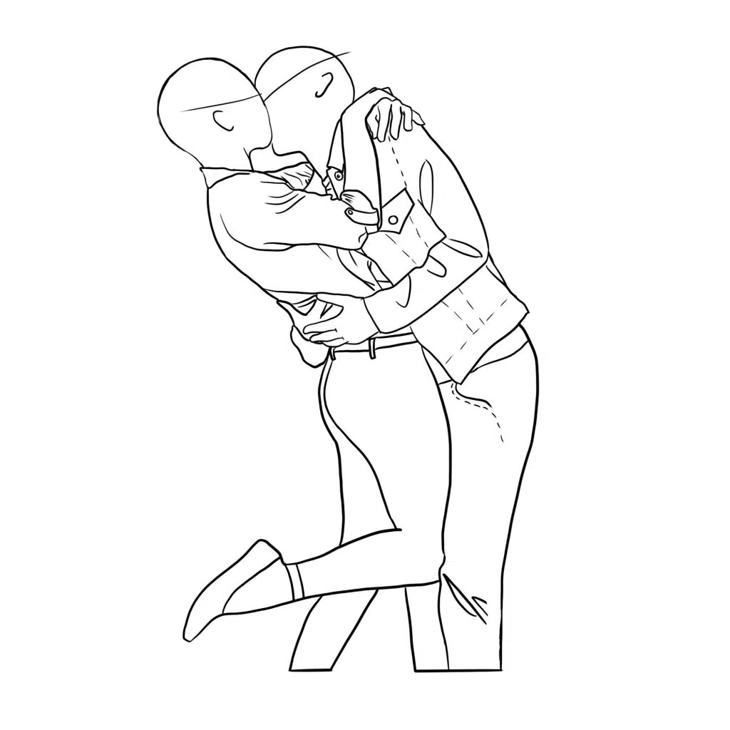 Anime Couple Poses  Free Drawing References