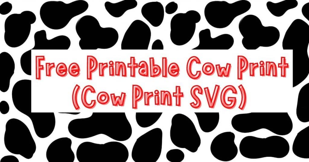 Free Cow Print SVG & PNG for A...moo...zing Crafts: Download Now