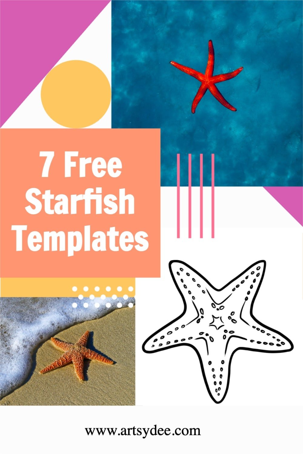 Looking for a Starfish Template? 7 Free Starfish Printables for ...