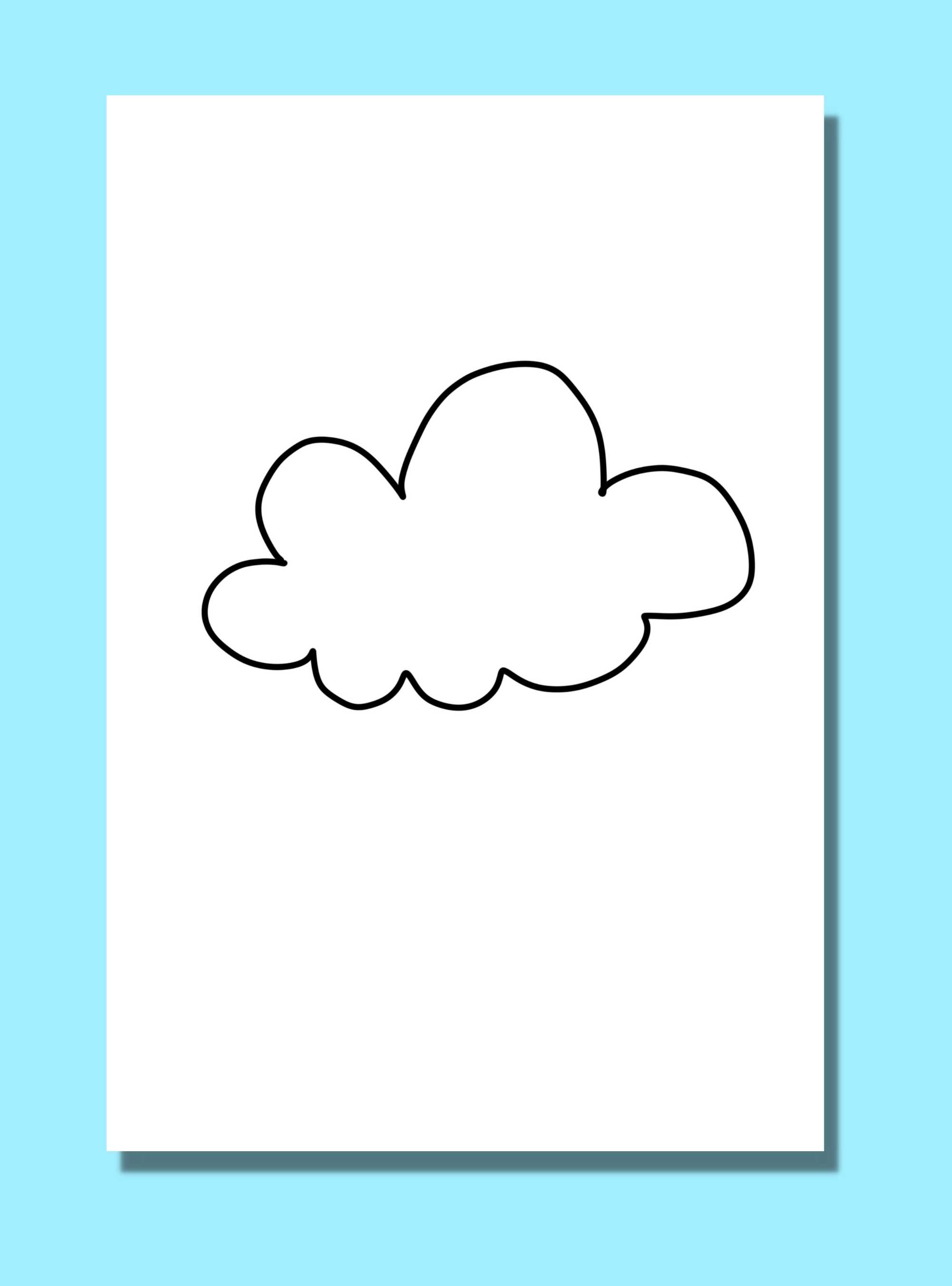 Looking for a Cloud Template? 10 Free Printable Cloud Templates for