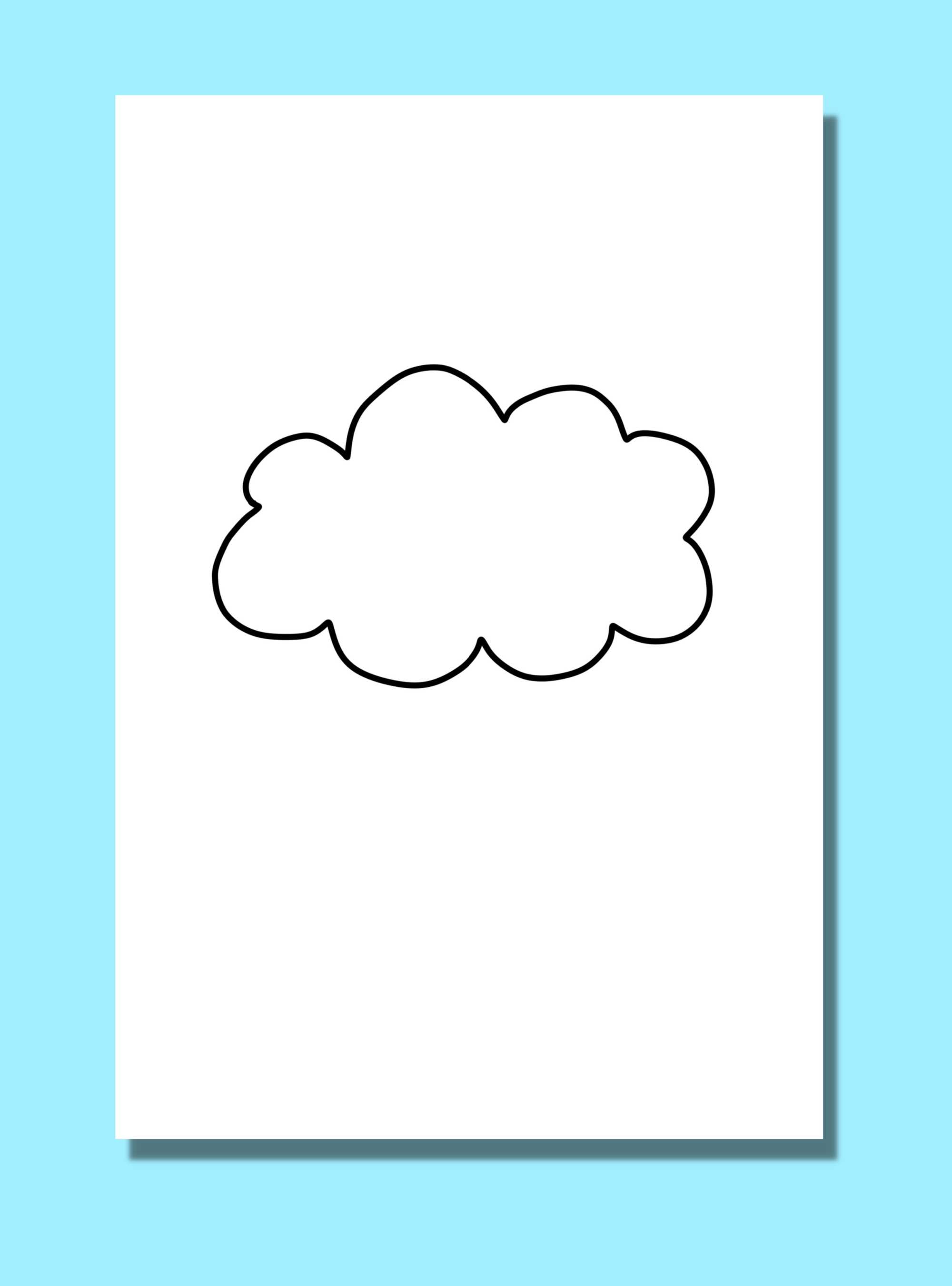 Looking for a Cloud Template? 10 Free Printable Cloud Templates for