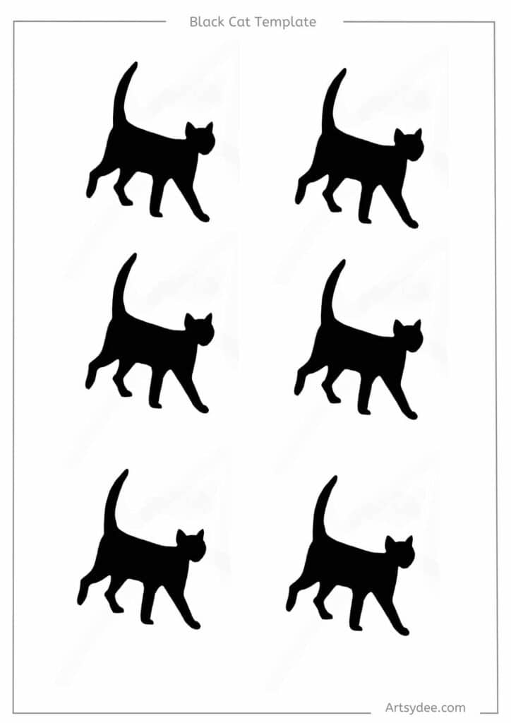 Looking for a Black Cat Template? 16 Free Cute and Spooky Printables ...