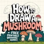 How To Draw A Mushroom- Drawing Guide & Templates