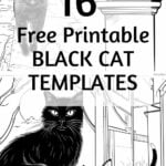 Free printable Black Cat Templates